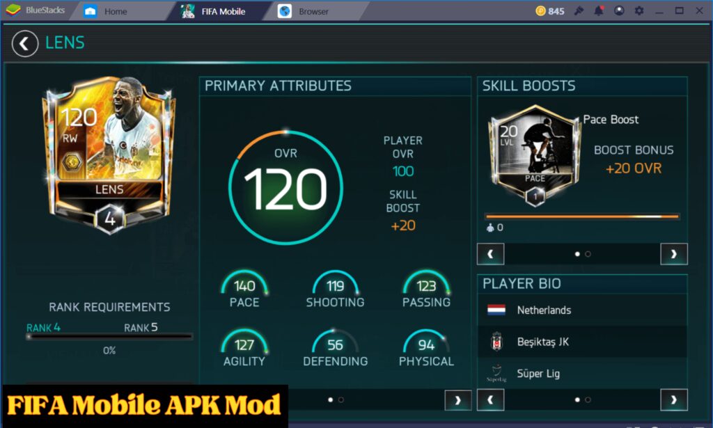 Jeremain Lens FIFA Mobile Best Players